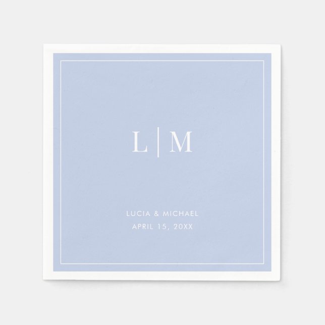 Serviette en papier pour cocktail de mariage (Devant)