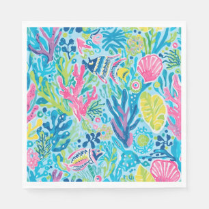 Serviette en papier pour déjeuner au motif graphiq