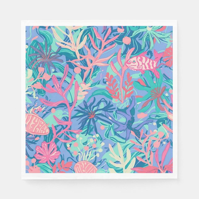 Serviette en papier pour déjeuner avec motif graph (Devant)
