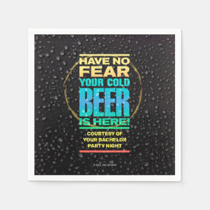 Serviette en papier pour enterrement de vie de gar