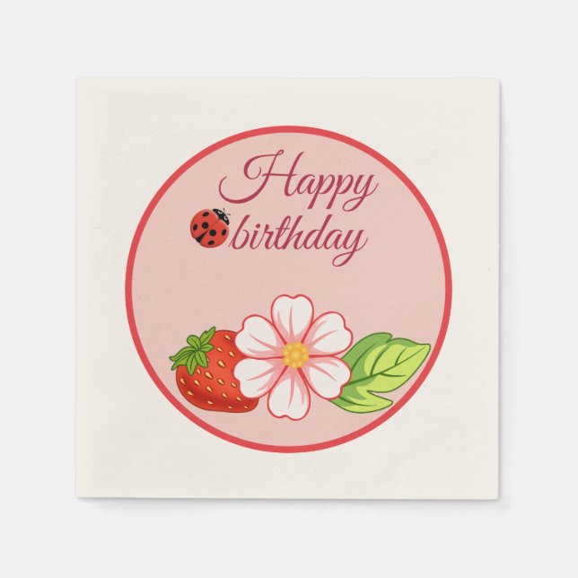 Serviette en papier pour fête (Devant)