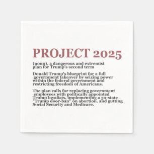 Serviette En Papier Pour la démocratie, contre le projet 2025, Républi