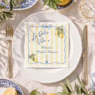 Serviette en papier pour la douche de mariée La Do