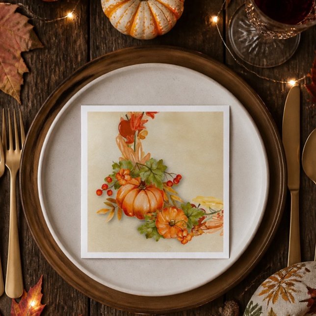 Serviette en papier pour la fête de Thanksgiving (Créateur téléchargé)