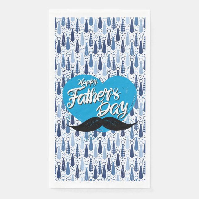 Serviette en papier pour la fête des pères (Devant)