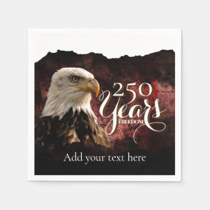 Serviette en papier pour le 250e anniversaire de l