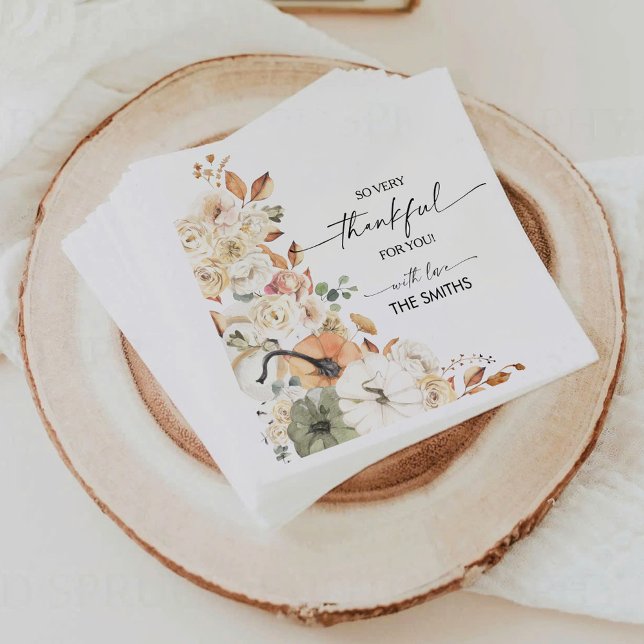 Serviette en papier pour le dîner de Thanksgiving  (Créateur téléchargé)