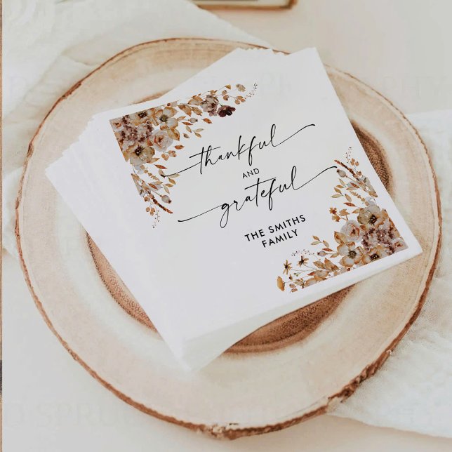 Serviette en papier pour le dîner de Thanksgiving  (Créateur téléchargé)