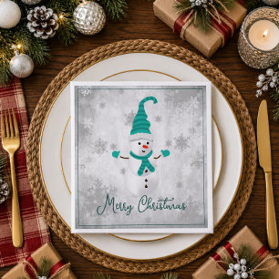 Serviette en papier pour les fêtes de Noël Bonhomm