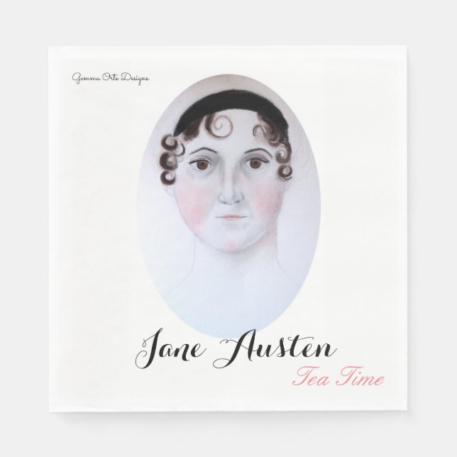 Serviette en papier pour l'heure du thé de Jane Au (Devant)