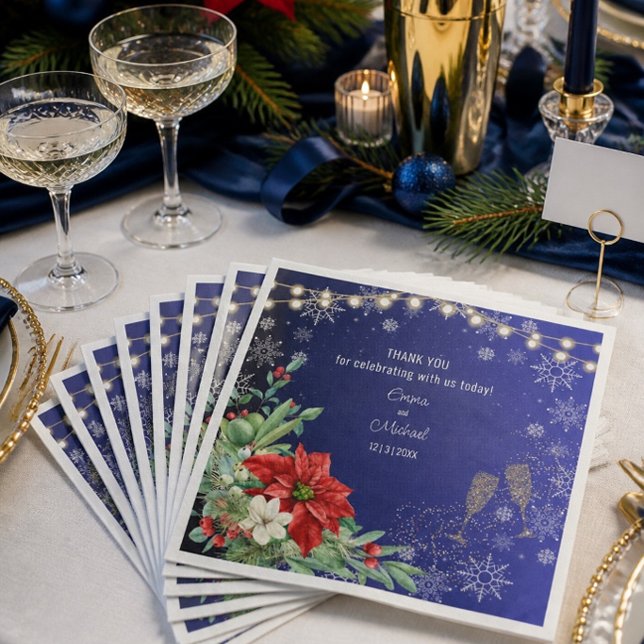 Serviette en papier pour mariage des fêtes de Noël (Créateur téléchargé)