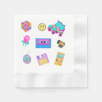 Serviette en papier pour soirée années 90, Retour 