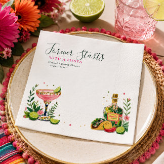 Serviette En Papier Pour toujours commence avec une fête de douche de