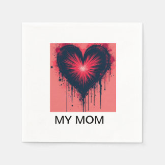 Serviette En Papier "Pour toujours dans mon coeur : un hommage à une m