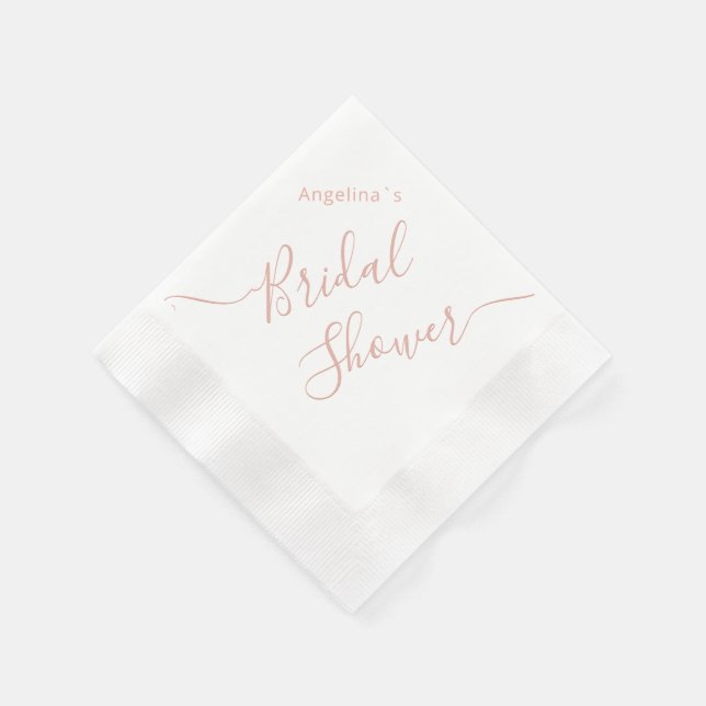 Serviette en papier pour une baby shower. (Coin)