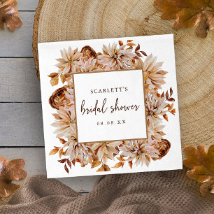 Serviette en papier pour une douche de mariée d'au