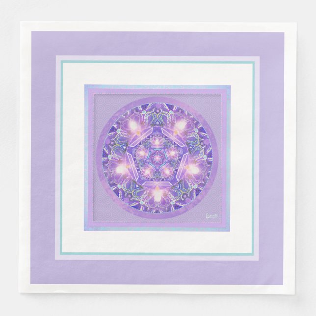 Serviette En Papier Pourpre W1 (Devant)