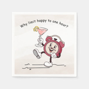 Serviette En Papier Pourquoi Limiter Happy Hour Cocktail Napkin