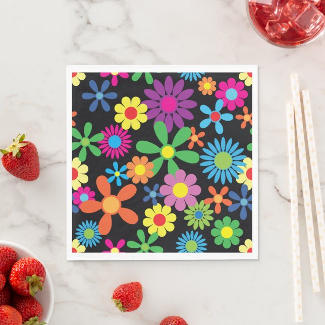 Serviette En Papier Pouvoir des fleurs (En situation)