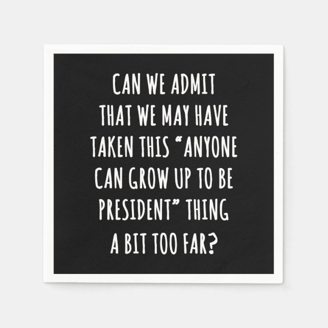 Serviette En Papier Pouvons-nous admettre (Devant)