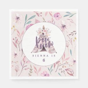 Serviette En Papier pow wow teepepee anniversaire serviettes