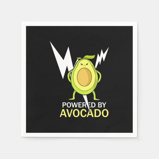 Serviette En Papier Powered by Avocado (Devant)