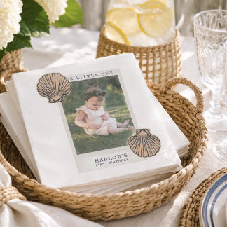 Serviette En Papier Premier Anniversaire Coquin de Style Marin