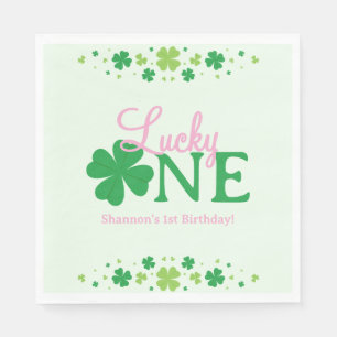 Serviette En Papier Premier Anniversaire De Chanceux