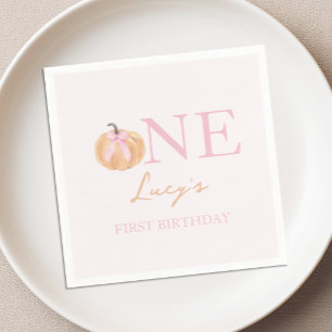 Serviette En Papier Premier anniversaire de Little Pumpkin