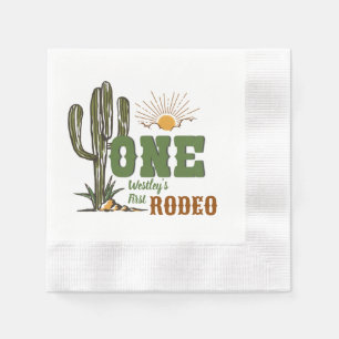 Serviette En Papier Premier anniversaire de Rodeo Boy