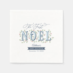 Serviette En Papier Premier Baby shower de Noël Noel Baby Boy