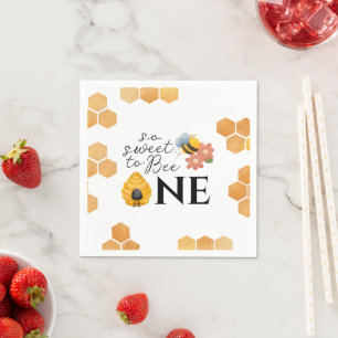 Serviette En Papier Premier Jour d'abeilles tellement doux à être un p