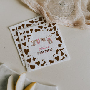 Serviette En Papier Premier Rodéo Cow-boy Occidental 1er Anniversaire