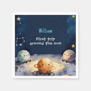 Serviette En Papier Premier Tour de Soleil Véritable Espace 1er Annive