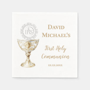 Serviette En Papier Première communion du calice hôte