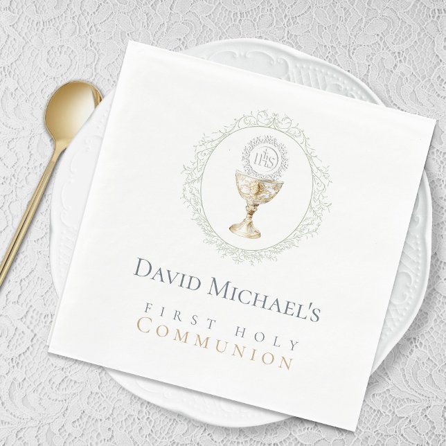 Serviette En Papier Première communion solennelle (Créateur téléchargé)