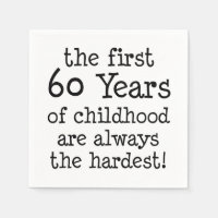 Premières 60 Années De Serviettes Pour Enfants