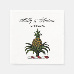 Serviette En Papier Préparation Heraldique Crête de Ananas Couleur RWT