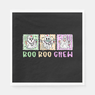 Serviette En Papier Preppy Boo Crew Nurse Halloween Costume femmes Hom