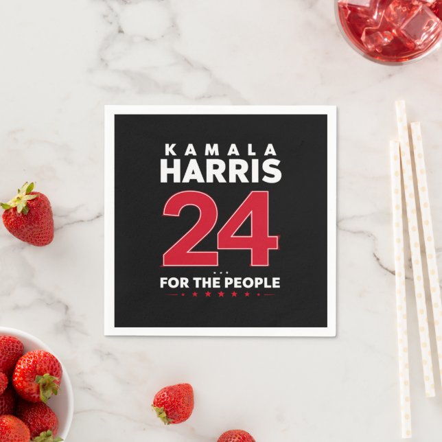 Serviette En Papier Président 47 Kamala Harris 2024 Soutien Madame (En situation)