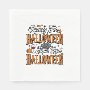 Serviette En Papier Prêt pour Halloween Vintage Gravure Design de T-Sh