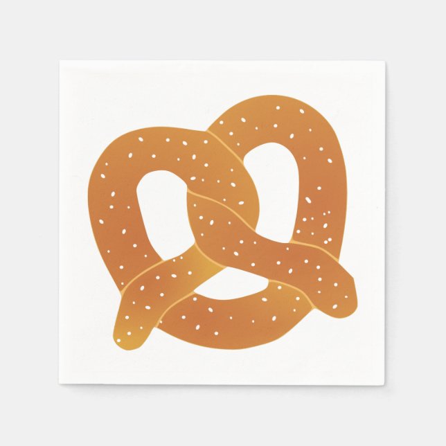 Serviette En Papier Pretzel doux (Devant)