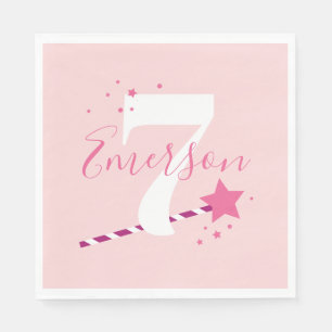 Serviette En Papier Princess Pink Girls Anniversaire