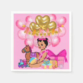 Serviette En Papier Princesse en rose