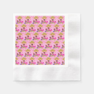 Serviette En Papier Princesse en rose