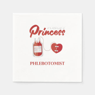 Serviette En Papier Princesse Phlebotomiste Phlebotomie Syringe Sang G