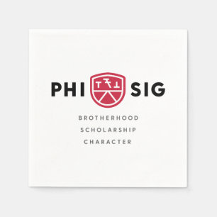 Serviette En Papier Principes Phi Sigma Kappa