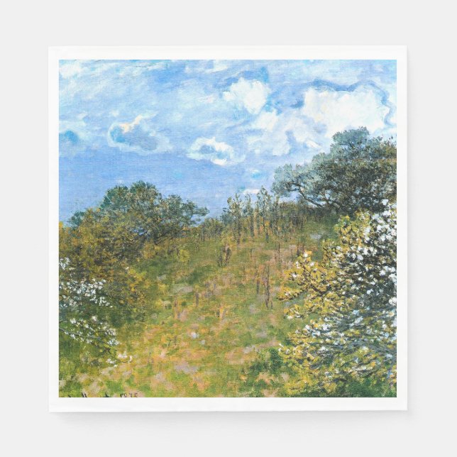 Serviette En Papier Printemps par Claude Monet (Devant)