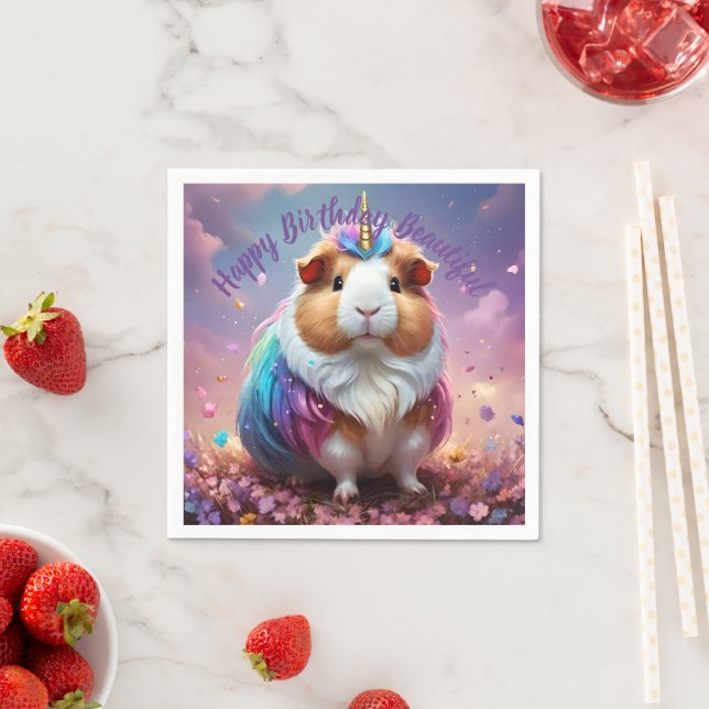 Serviette En Papier Prism Pigtail : Le Cobaye Licorne Radiante, (En situation)