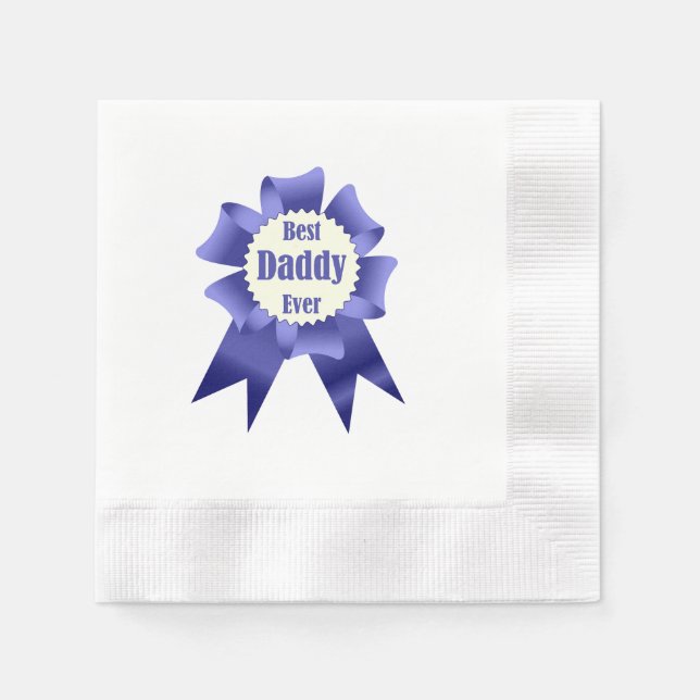 Serviette En Papier Prix Best Daddy Ever pour le Père (Devant)
